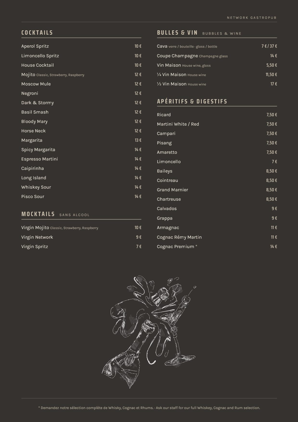 Menu de Network Gastropub, page 2