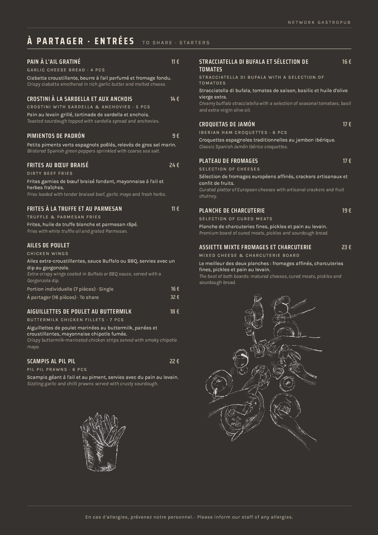 Menu de Network Gastropub, page 4