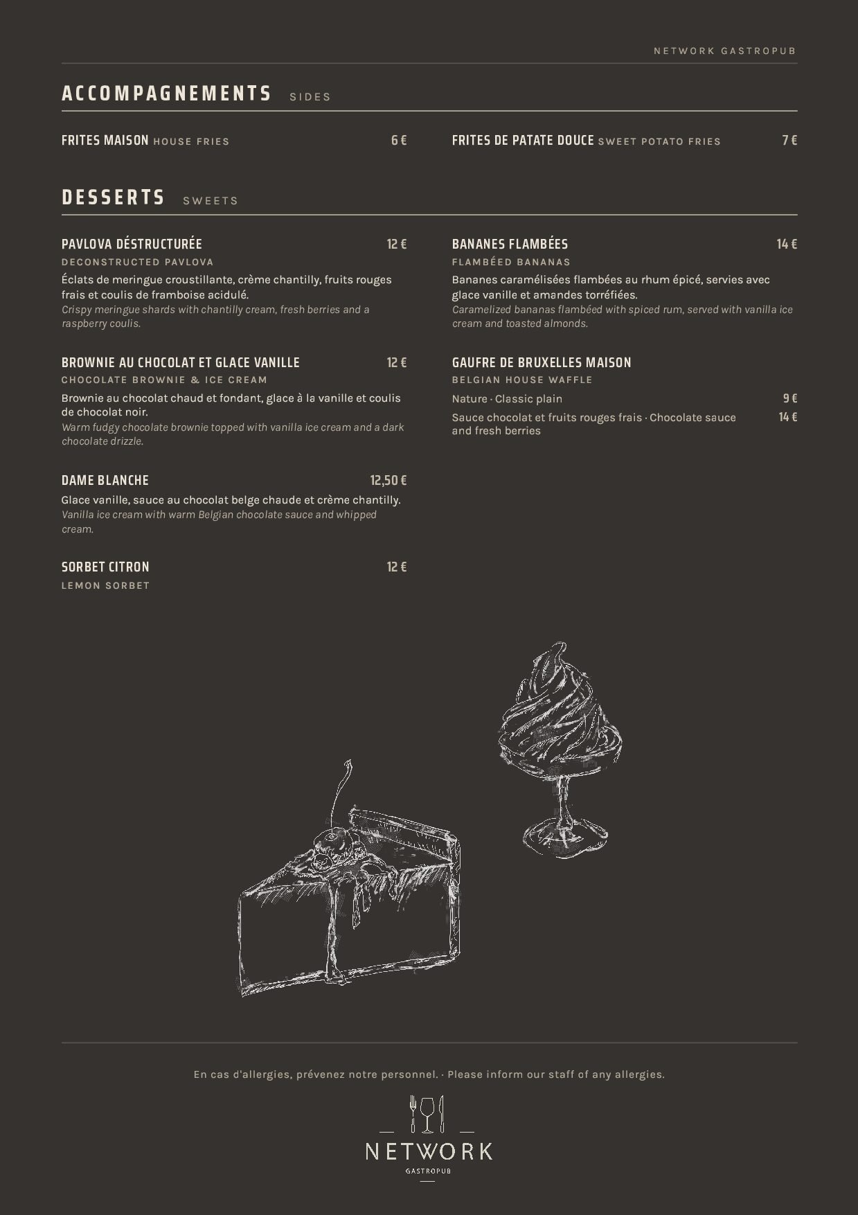 Menu de Network Gastropub, page 6